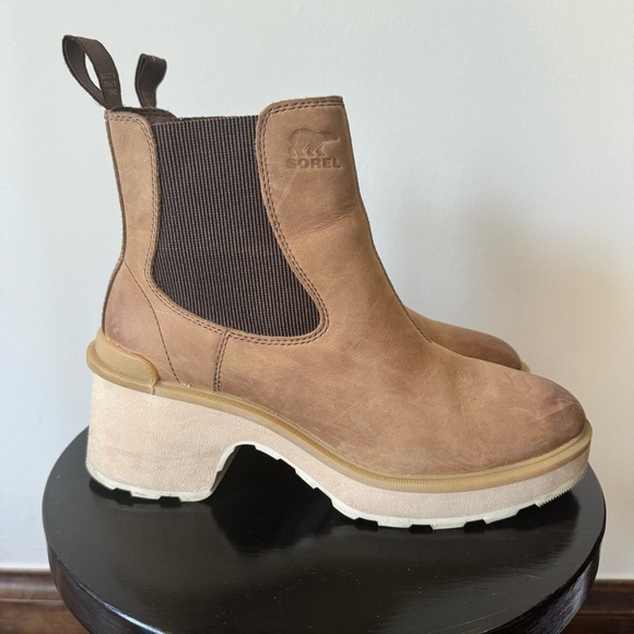 Sorel Hi-Line™ Heel Chelsea Brown Umber Boots Size 9.5 Women’s - Picture 8 of 8